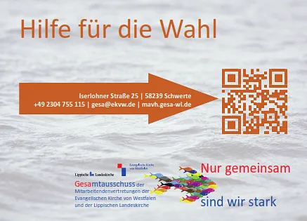 Postkarte Hilfe für die Wahl