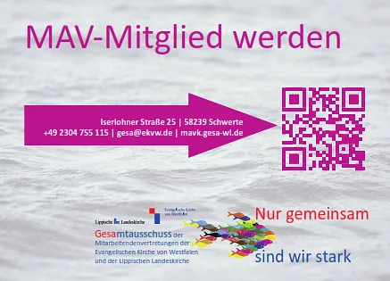 Postkarte MAV-Mitglied werden